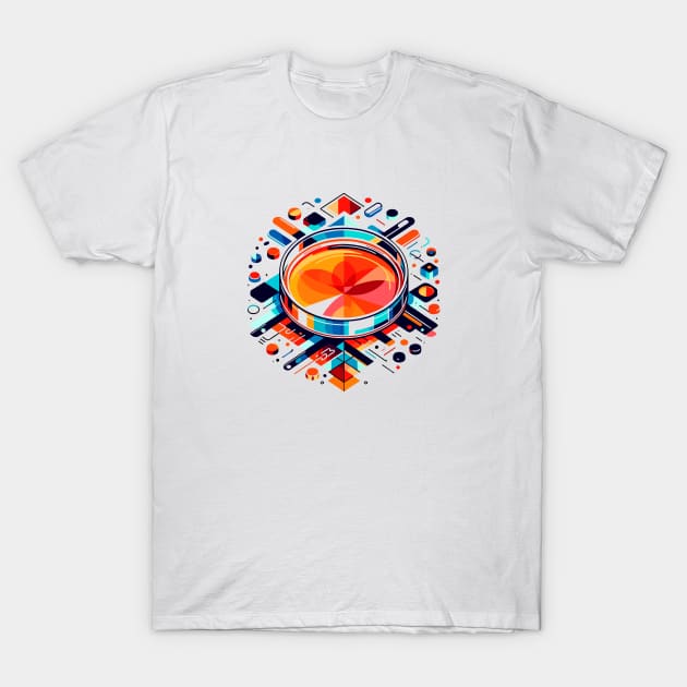 Abstract Petri Dish: Artistic Scientific Design T-Shirt by AmandaOlsenDesigns